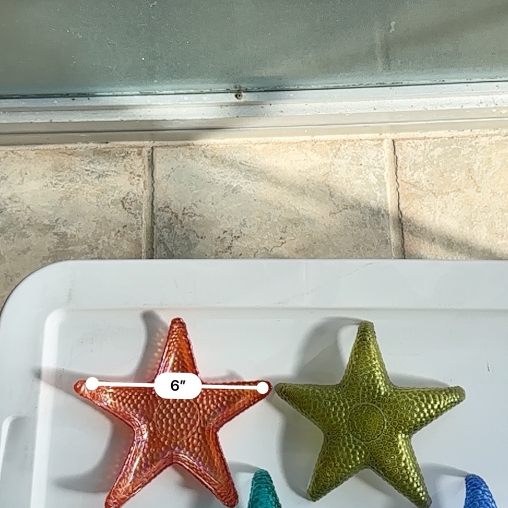4 Starfish Glass Dishes - Picture 4 of 7